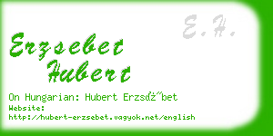 erzsebet hubert business card